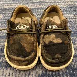 Hey Dude Camouflage Slip-On Shoes size 6